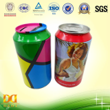 Colorful Coins Collection Tin Can